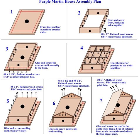 purple martin house plans